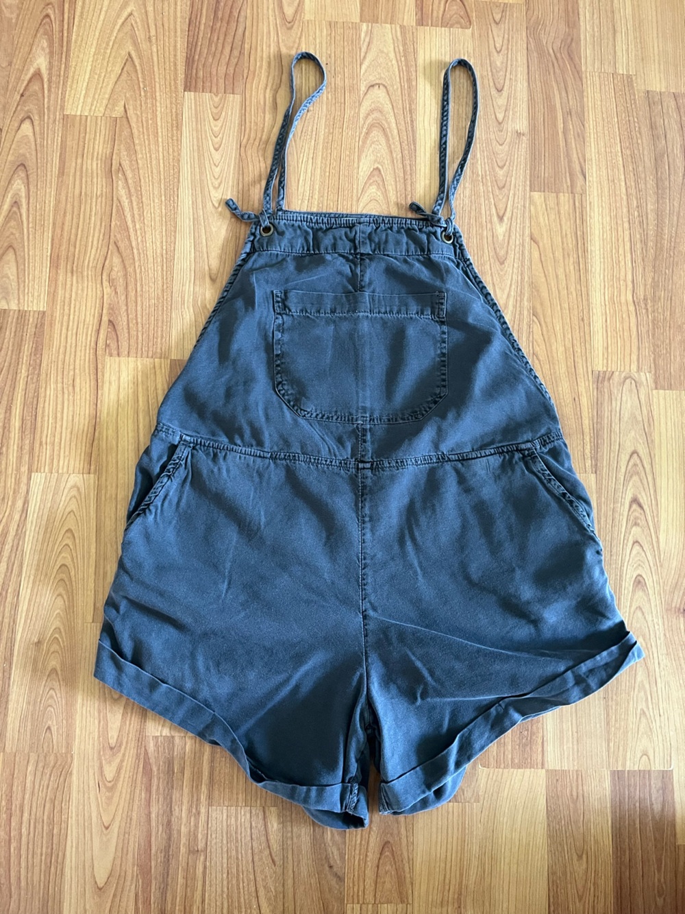 Billabong Women's Charcoal gray Short Overalls